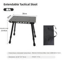 Table de jardin pliante moderne en fer et tissu Oxford – Tabouret portable pour camping, pêche et pique-nique