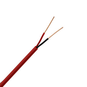 Cable de alarma contra incendios 2 * 16AWG Cable de fuego de chaqueta LSZH de cobre desnudo sin blindaje 2 núcleos 2C * 1,5mm Cables resistentes al fuego - Product Image 1