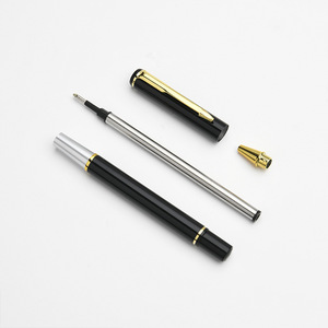 Metal Ballpoint <b>Pen</b> Custom Logo Silk Screen Printing Corporate Gift Promotion <b>Pen</b> Black <b>Refill</b> China Made - Product Image 4