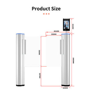 Tourniquet à colonne en alliage d'aluminium de qualité aérospatiale, personnalisable, avec intégration de contrôle d'accès, anti-collision et fonctionnement rapide - Product Image 6