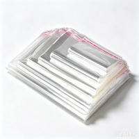Sachets en plastique transparent OPP autocollants en gros, haute transparence, pour l'emballage de petits objets artisanaux, bijoux et accessoires cadeaux