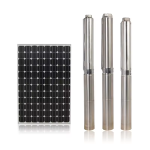 Bomba de pozo profundo Solar tipo impulsor de CC de acero inoxidable de 4 pulgadas, longitud de Cable personalizable, Motor sumergible sin escobillas para sumergido - Product Image 1