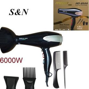 Secador de Pelo S&N 6000W Potencia Máxima 4 en 1 con Accesorios para Uso Doméstico - Product Image 1
