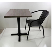 Tables Café Grande Qualité Werzalit Table Top Mobilier De Restaurant Moderne Table En Bois Antique Bois En Option Cantine En Bois Massif