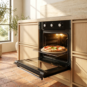 <span class=keywords><strong>Horno</strong></span> empotrado de <span class=keywords><strong>gas</strong></span> y eléctrico de 60 cm con superficie de cocción de esmalte de fácil limpieza, 71L, encendido automático único, puerta doble de vidrio templado - Product Image 3