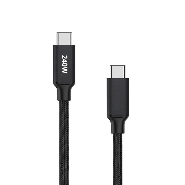Factory Wholesale 240W USB-C Fast Charging Cable | Braided Nylon & Aluminum Alloy | 5A High-Current | Durable & Tangle-Free