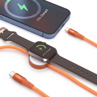 Kabel USB C ke C 80cm, Jalinan Nilon, Konektor Plastik, Pengisian Cepat PD, Tahan Lama, Sinkronisasi Data untuk Ponsel & Laptop