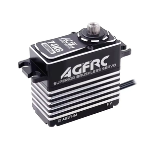 Hot AGFRC A81FHM HV 74KG <span class=keywords><strong>Super</strong></span> couple 4 pôles moteur sans balais Servo numérique Programmable pour camion 1/8 RC - Product Image 5