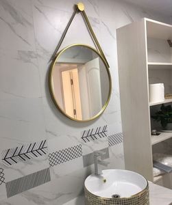 Espejo de Pared Circular Vintage con Marco de Metal Dorado y Negro Grande Personalizado para Sala de Estar, Baño, Decoración del Hogar, Espejo - Product Image 4