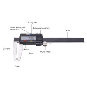 Pinza <span class=keywords><strong>de</strong></span> disco <span class=keywords><strong>de</strong></span> <span class=keywords><strong>freno</strong></span> <span class=keywords><strong>digital</strong></span> <span class=keywords><strong>de</strong></span> alta precisión <span class=keywords><strong>de</strong></span> 100mm - Product Image 3