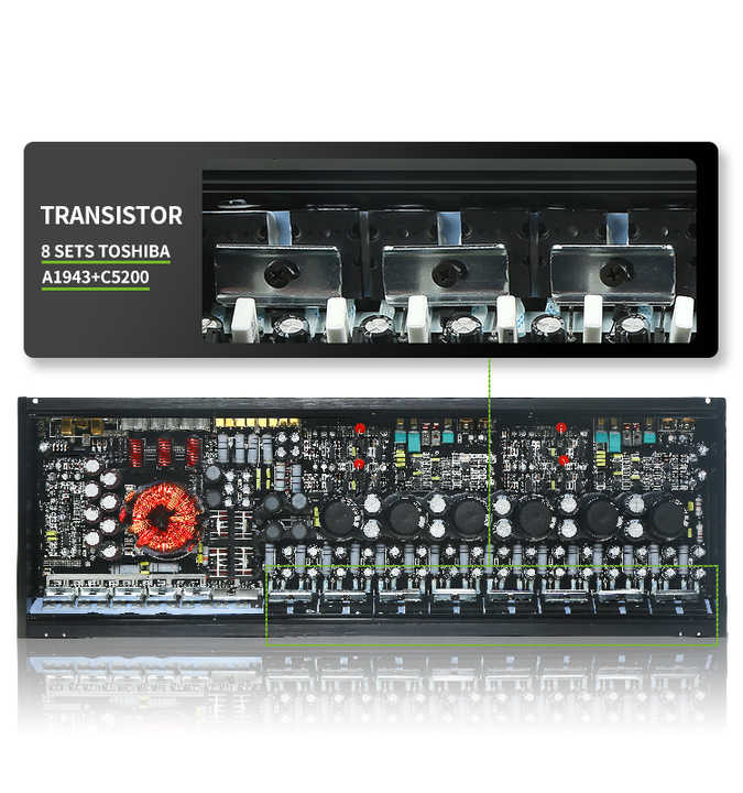 パワーカーサブウーファーアンプSQ TP-2504韓国DSPデジタルデザイン 