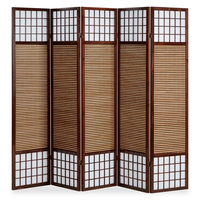 Écran moderne mobile en bambou Écran Paravan de confidentialité écologique Écran de séparation de pièce Écran décoratif d'intérieur