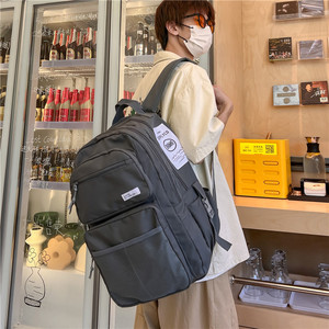 Japanese Style Large Capacity Backpack 18 In Solid Color Unisex School Education Backpack For High School College Students - Product Image 3