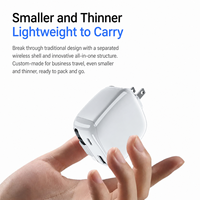 Pengisi Daya Retractable Terbaik GaNUSB 65w Pengisi Daya Cepat Tipe C Portabel 65w Universal untuk Pengisi Daya iPhone Retractable