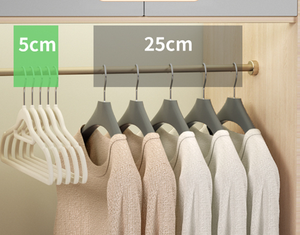 <span class=keywords><strong>Cintre</strong></span> en velours Junnuo pour vêtements d'adultes, <span class=keywords><strong>support</strong></span> antidérapant pour armoire intérieure, <span class=keywords><strong>cintre</strong></span> en plastique PP épaissi - Product Image 3