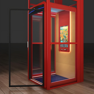 200kg Kleiner Einsitzer-Schraubenlift aus Edelstahl im Modernen Design für Haus, Apartment, Villa & Hotel - Product Image 1