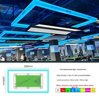 Lumière linéaire LED en aluminium sans ombre moderne pour billard, snooker, table de jeu, décoration de salle de jeux, bureau