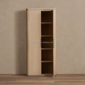 Mueble de Almacenamiento Contemporáneo de Lujo de Madera Maciza con 2 Puertas y Diseño Moderno Antiguo para Sala de Estar - Product Image 4