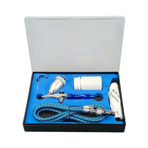 Aérographe à alimentation par gravité, buse de 0,5 mm, gobelet de 15 ml, double action, vitesse réglable, portable pour travaux artistiques - Product Image 2