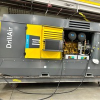 Atlas V900 V1200 V1260 cummins 364kw Construction 25bar Compresseur d'air diesel mobile pour le forage de puits d'eau