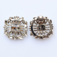 Bling bling verre strass boucle clips chaussures carré accessoires décorations pour femme pour mariage