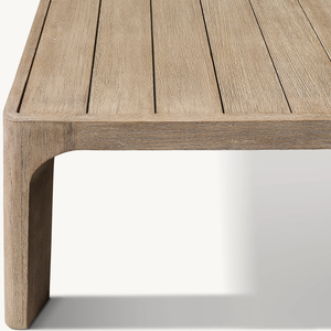 Muebles de Playa de Diseño de Lujo para Exteriores, Mesas de Centro Rectangulares de Teca Malta Resistentes a la Intemperie - Product Image 2