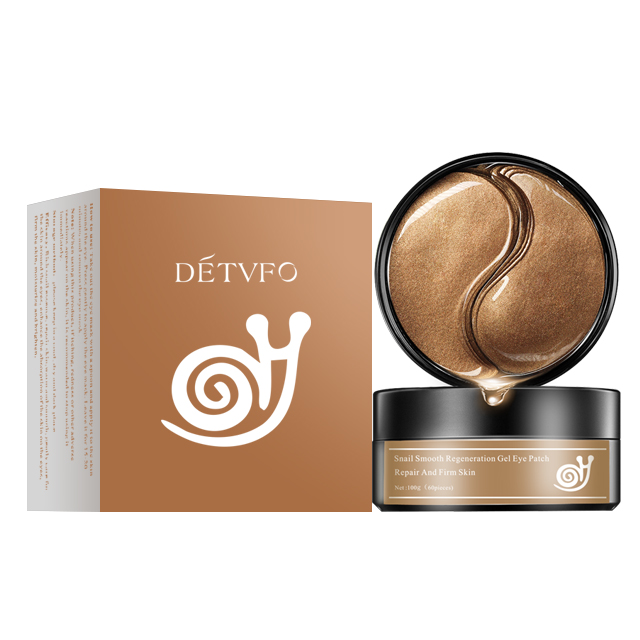 Гелевые патчи для глаз с улиткой, гидрогелевая маска для глаз, бесплатный дизайн, удаление темных кругов