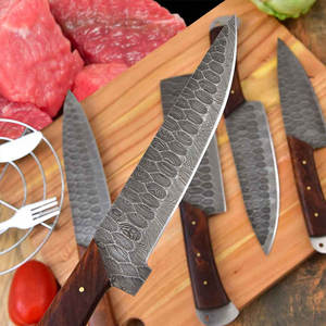 Ensemble de couteaux en acier Damas artisanal pour la cuisine, couteau de chef de haute qualité, ensemble de couteaux de chef en acier Damas - Product Image 3