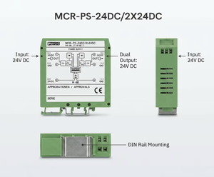 ติดต่อ MCR-PS-24DC/2X24DC (2781877) ตัวแปลงไฟ DC-DC แบบแยกส่วน, อินพุต 24VDC, โมดูลจ่ายไฟเอาต์พุตคู่ 24VDC - Product Image 6