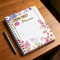 Agenda con Tapa Dura Impresa con Diseño Floral, Fabricante de Cuadernos Personalizados, Diario Decorativo y Duradero
