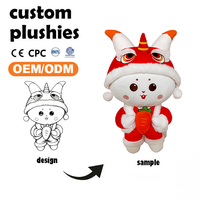 Peluche Hello Kitty personnalisée de haute qualité, rouge, best-seller, adorable poupée de dessin animé, jouet en peluche personnalisé pour entreprise, rembourrage en coton PP