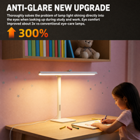 Lampe de bureau LED réglable, pliable, en métal, design anti-éblouissement, commande tactile, écologique, protection des yeux, 95 CRI, AC, à intensité variable, chambre à coucher