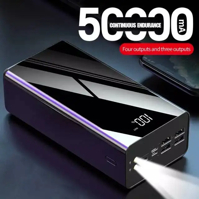 새로운 2021 제품 최고 판매 전원 은행 40000mah 토치 및 led 디지털 디스플레이 전원