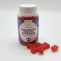 Complément Alimentaire Santé Sans Lactose Vegan 60 Gummies Multi Vitamines pour Femmes Multivitamines Nutrition Équilibrée Gummies