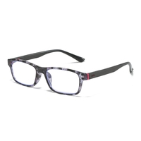 ZY18227 lunettes PC à monture mince gris/rouge moins 250 correction de la presbytie lunettes de lecture flexibles pour les femmes approvisionnement en gros