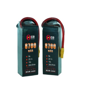 6s <span class=keywords><strong>lipo</strong></span> סוללה 23.1v <span class=keywords><strong>8700mah</strong></span> 8.7ah6s גבוהה הספק li-po מצב מוצק חבילת ליתיום-יון חבילת סוללות מזל "ט Uav קבוע-רוח vtol רב-רוטור - Product Image 1