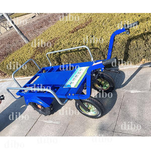 IJzeren bouwmateriaal transport elektrische <span class=keywords><strong>trolley</strong></span> drie/vier/twee-wiel opties hoge vermogen loodzuurbatterij 1000x350mm - Product Image 4