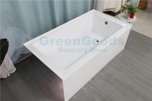 Jupe rectangulaire à <span class=keywords><strong>droite</strong></span> 60x32 pouces, tissu <span class=keywords><strong>acrylique</strong></span>, tablier d'immersion, <span class=keywords><strong>baignoire</strong></span> - Product Image 2