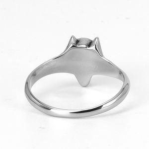Zoryn Silver Tone Stainless Steel <b>fox</b> Head <b>Ring</b> with Intricate Texture Retro Unique Men Jewelry Ideal for Retro Fashion Styling - Product Image 3