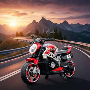Motocicleta Eléctrica para Niños, Coche de Control Remoto de Cuatro Ruedas/Dos Ruedas para Niños y Niñas, Juguete de Plástico con Batería Recargable - Product Image 2