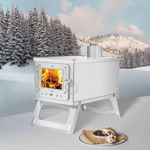 Estufa de Acero Inoxidable Plegable de 2 Metros de Diámetro y 7 cm de Altura para Acampar al Aire Libre, para Cocinar, Calentar y Hervir Agua con Leña - Product Image 3