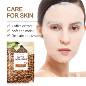 ODM OEM-mascarilla facial con extracto de café orgánico SADOER personalizado, mascarilla facial blanqueadora para el cuidado de la cara, hidratante profunda, antioxidación - Product Image 2