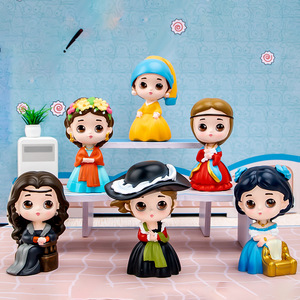 Yu Mo Craft - Figurine de fille de peinture célèbre en boîte mystère - Lot de 6 pièces - Cadeau de collection pour enfants de 8 à 13 ans - Product Image 4
