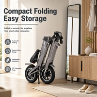Trottinette électrique pliable en aluminium léger avec batterie au lithium amovible, vélo électrique pour les trajets quotidiens en ville