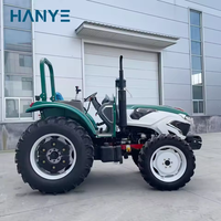 Sofort Lieferbar Kompakter 50 PS 60PS Landwirtschaftlicher Traktor mit Hydraulischem Frontlader und Heckbagger für Landwirtschaft und Bau