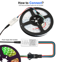 Controlador de Píxeles BT para Teléfono Móvil ESANN SP110E, para Tiras LED WS2811 WS2812B SK9822 APA102