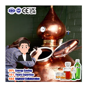 TW 100L 200L 전통 알렘빅 구리 증류기, 문샤인 증류기 및 알코올 증류 장비 - Product Image 1
