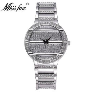 Creative Business Quartz <b>Watch</b> - Imported Movement Quartz <b>Watch</b> with Alloy <b>Set</b> Diamonds and Fashionable Design - Product Image 2