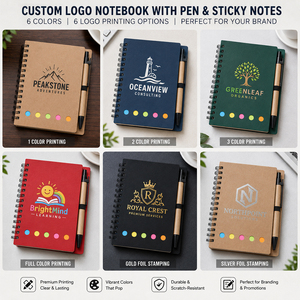 Blocs-notes autocollants personnalisés avec logo, mémos promotionnels personnalisés pour les promotions d'entreprise au bureau - Product Image 4