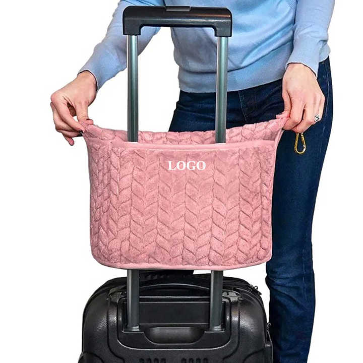 Premium Travel Blanket Pillow Flannel Embossed Fleece Soft 2 in 1